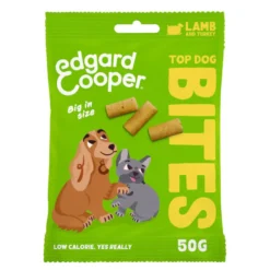 Edgard & Cooper Snacks Grandes de Borrego e Peru para cães