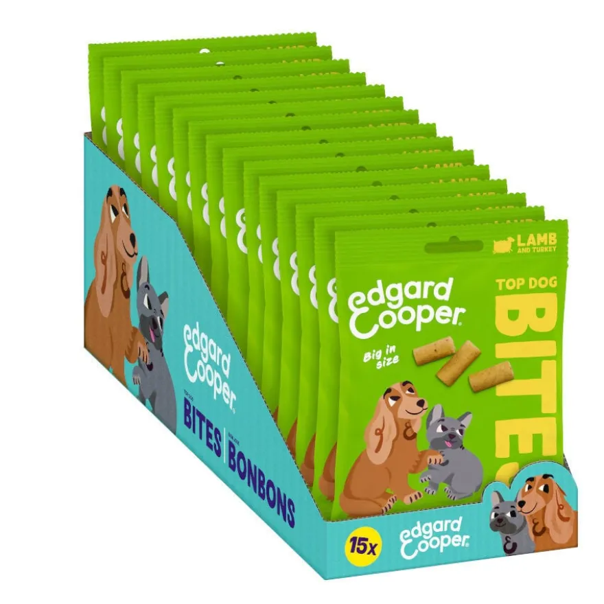 Edgard & Cooper Snacks Grandes de Borrego e Peru para cães