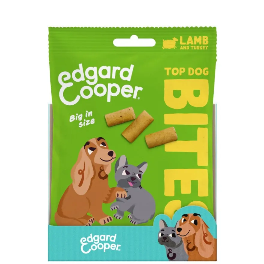 Edgard & Cooper Snacks Grandes de Borrego e Peru para cães