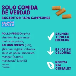 Edgard & Cooper Snacks Grandes de Salmão e Frango para cães