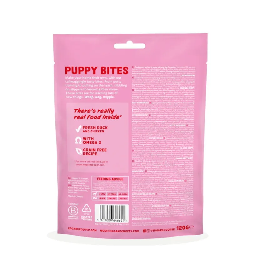 Edgard & Cooper Snacks Mini de Pato e Frango para cachorros