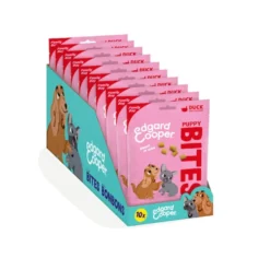 Edgard & Cooper Snacks Mini de Pato e Frango para cachorros