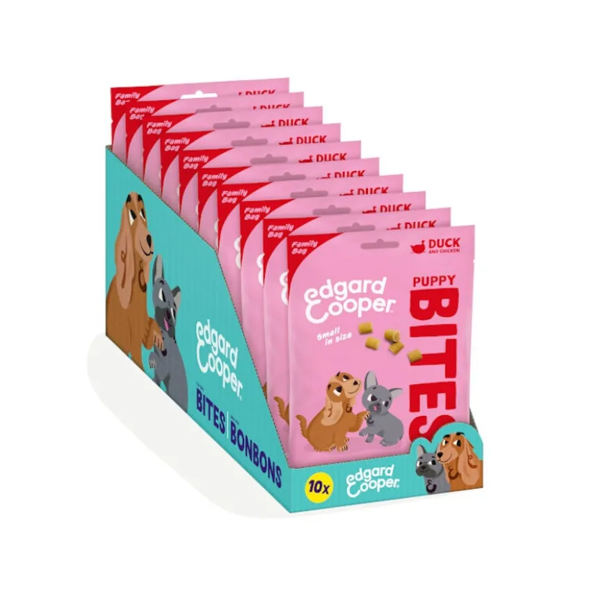 Edgard & Cooper Snacks Mini de Pato e Frango para cachorros