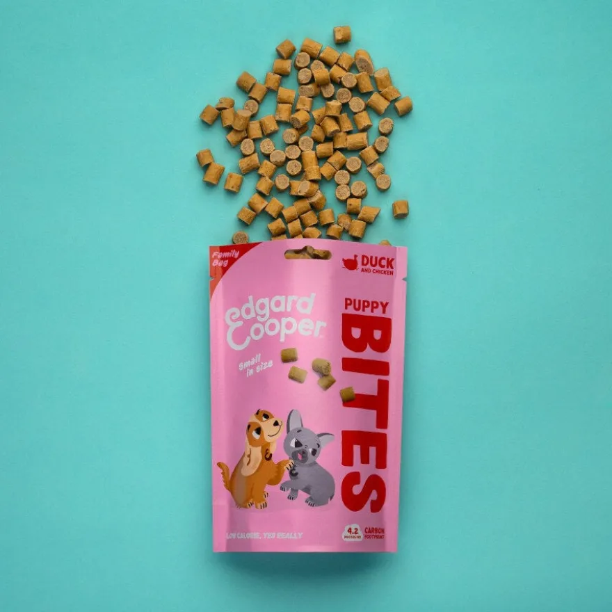 Edgard & Cooper Snacks Mini de Pato e Frango para cachorros