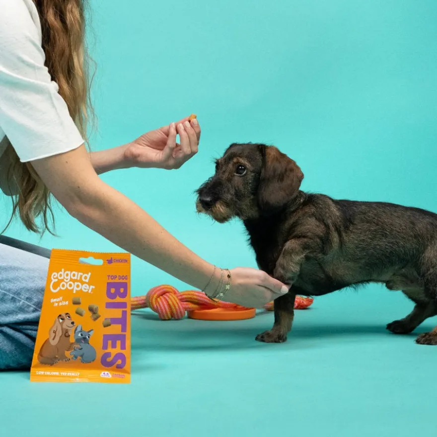 Edgard & Cooper Snacks Mini de Peru e Frango para cães