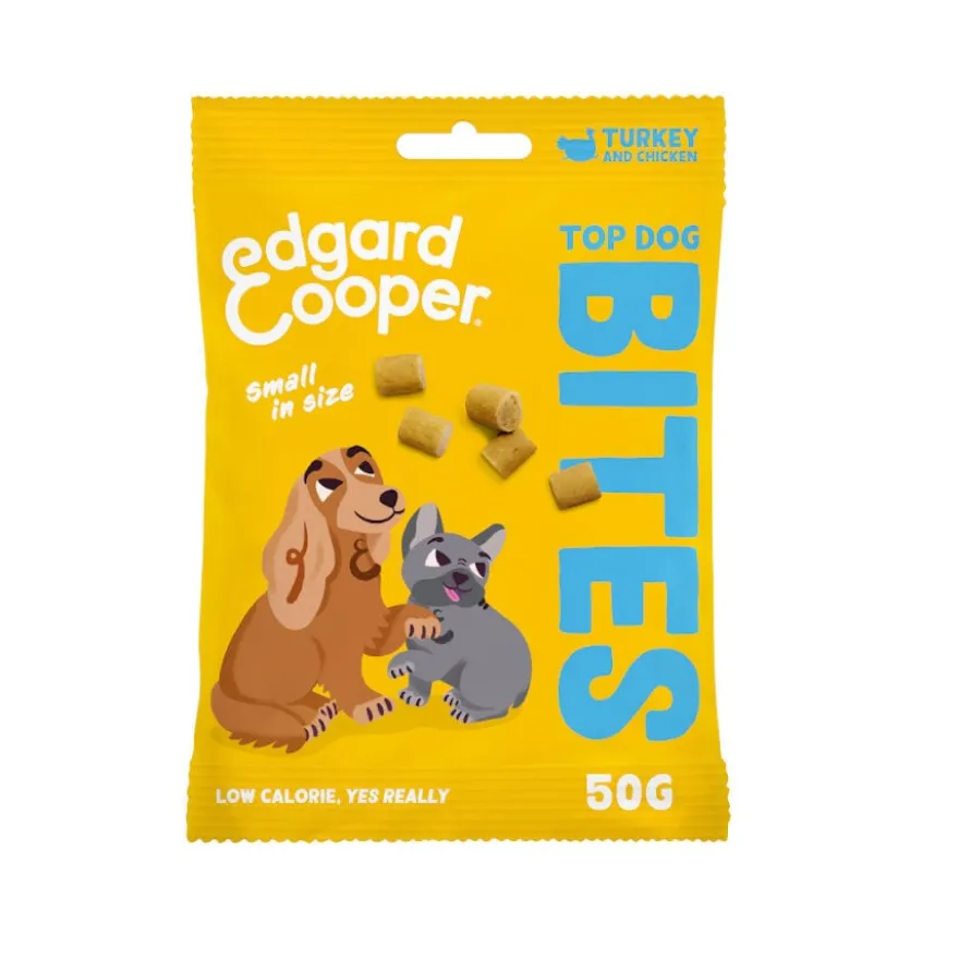 Edgard & Cooper Snacks Mini de Peru e Frango para cães