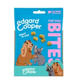 Edgard & Cooper Snacks Mini de Salmão e Frango para cães
