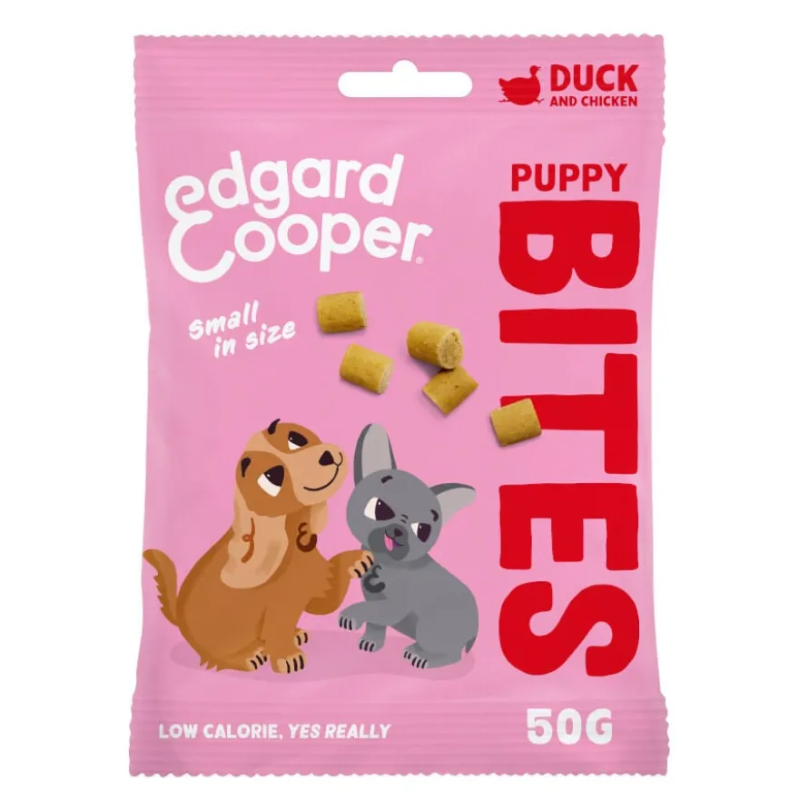Edgard & Cooper Snacks Mini Puppy de Pato e Frango para cães