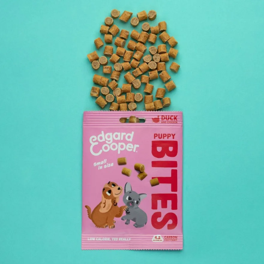 Edgard & Cooper Snacks Mini Puppy de Pato e Frango para cães