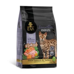 ERA Sensitive Salmão e Peru Ração para gatos