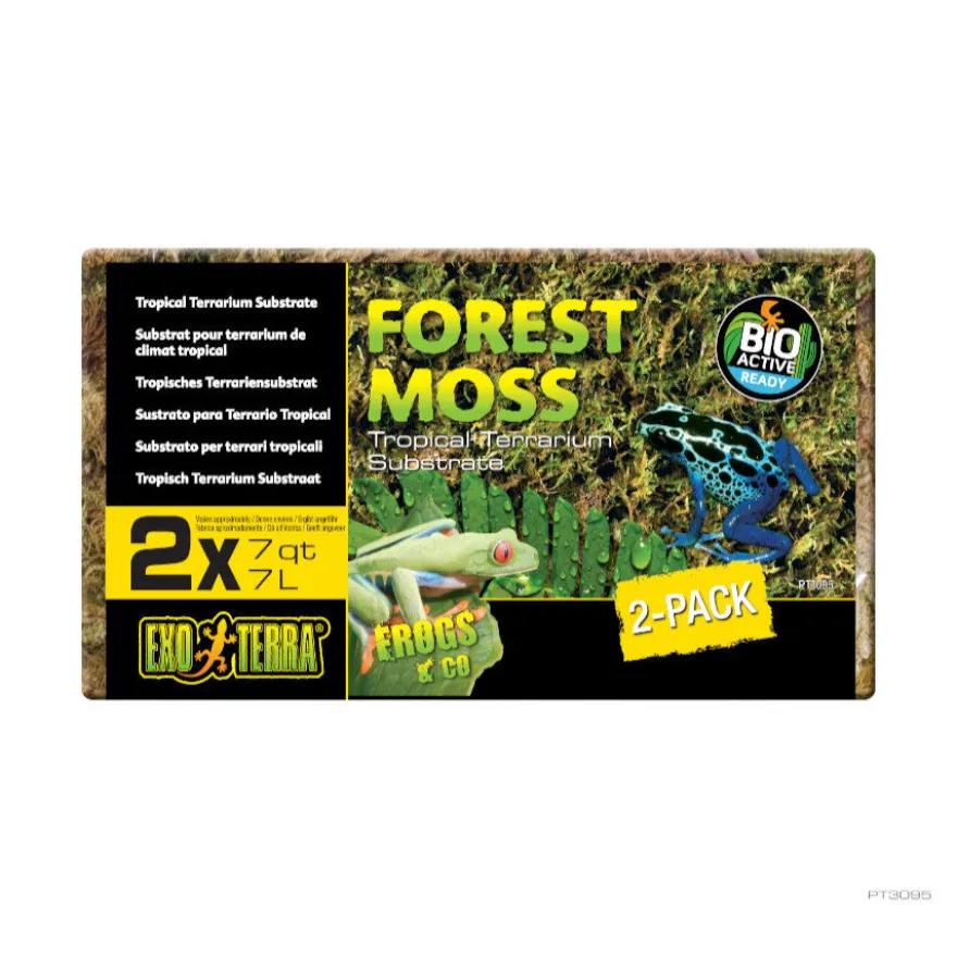 Exo Terra Forest Moss Substrato natural para terrários húmidos