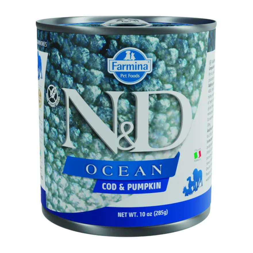 Farmina N&D Ocean Bacalhau e Abóbora lata para cães