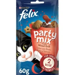 Felix Biscoitos Party Mix Grill para gatos
