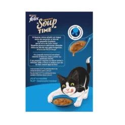 Felix Cat Sopa de bacalhau, atum e solha para gatos