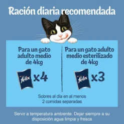 Felix Fantastic Duo Delicious Peixe em gelatina para gatos