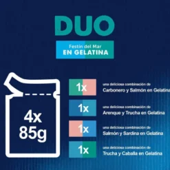 Felix Fantastic Duo Delicious Peixe em gelatina para gatos