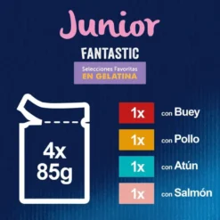 Felix Junior Fantastic Carne e Peixe em Geleia saqueta