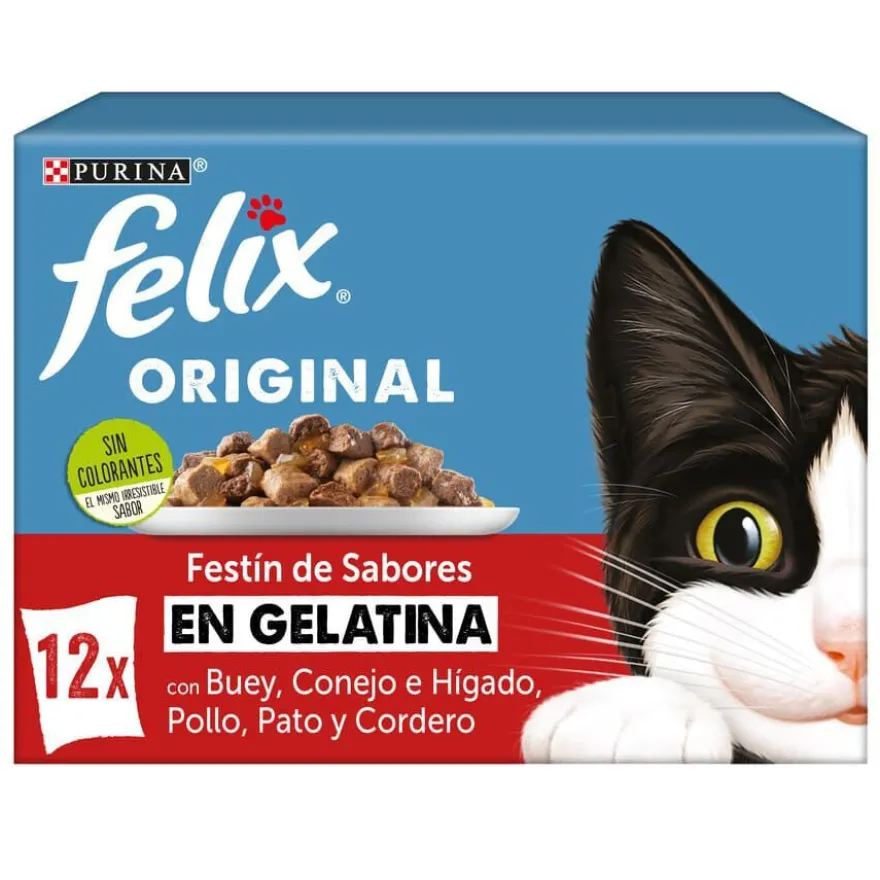 Felix Sensations Seleção de Carnes Alimento húmido em saquetas para gatos