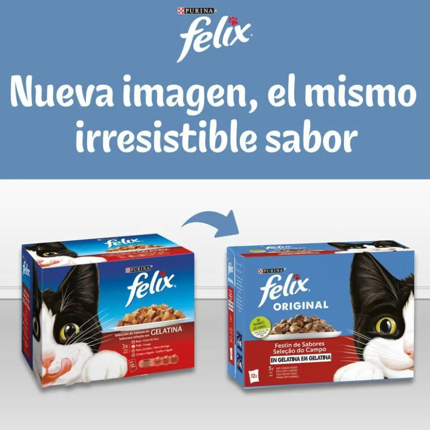 Felix Sensations Seleção de Carnes Alimento húmido em saquetas para gatos