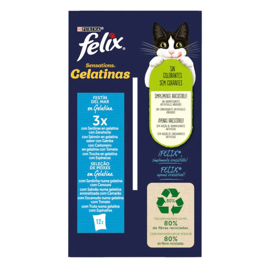 Felix Sensations Seleção de Peixes saquetas em galeia