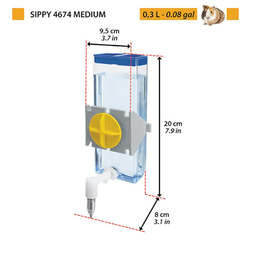 Ferplast Sippy bebedouro com ventosa para roedores