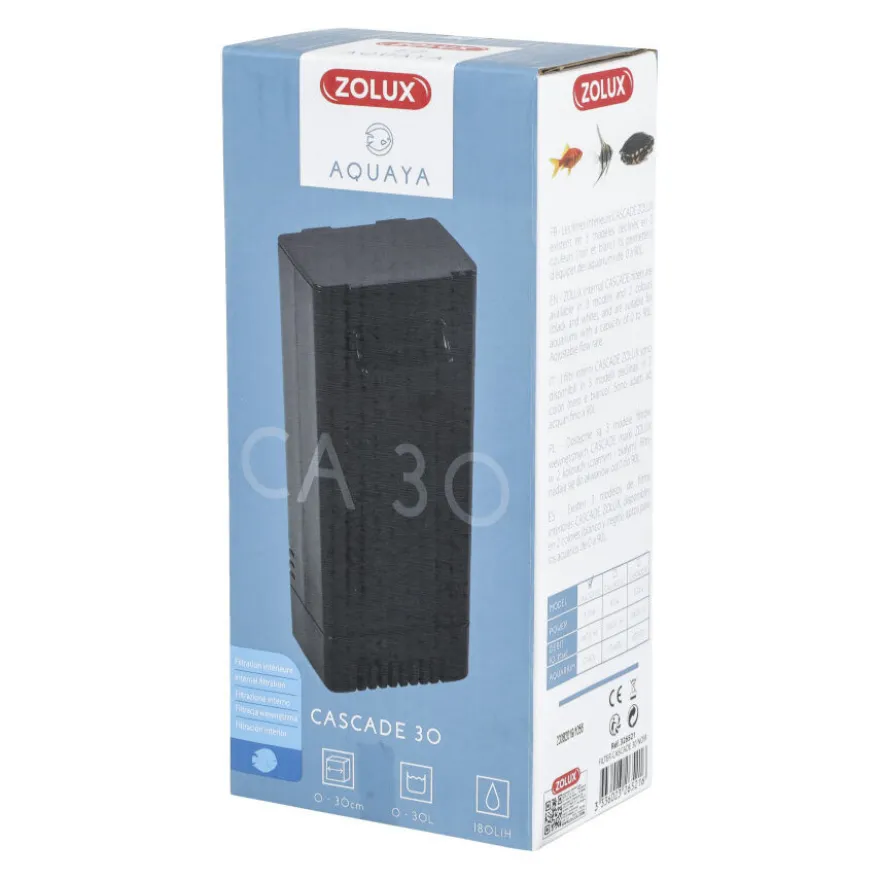Filtro de aquário preto Zolux Aquaya Cascade 30