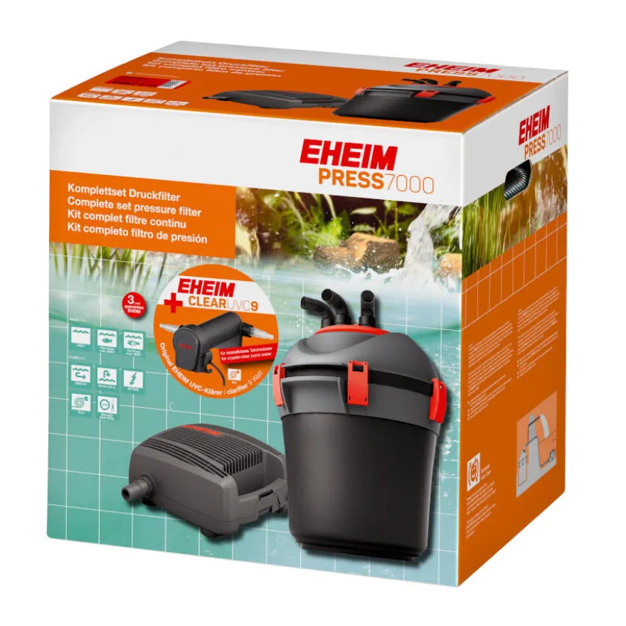 Filtro Prensa Eheim com Bomba e Esterilizador UVC para Lagoas