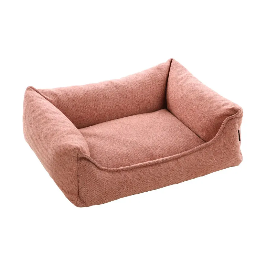 Flamingo Avalon Retangular Rosa Velho cama com fecho para cães