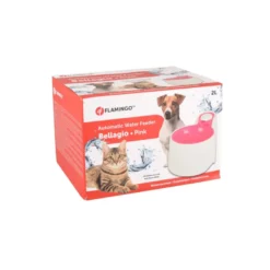 Flamingo Bellagio Bebedouro Automático Branco e Rosa para cães e gatos