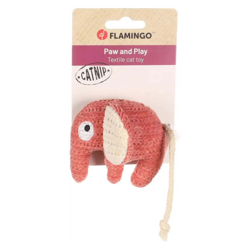 Flamingo Blaro Peluche Elefante Vermelho para gatos