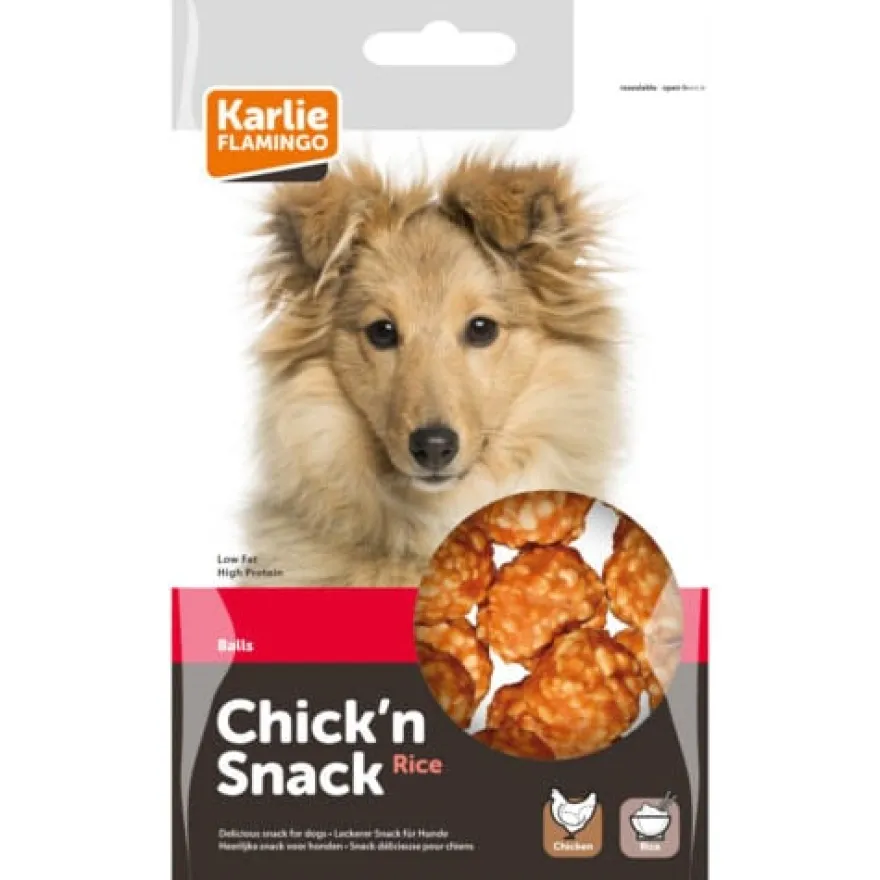 Flamingo Bolas de frango para cães