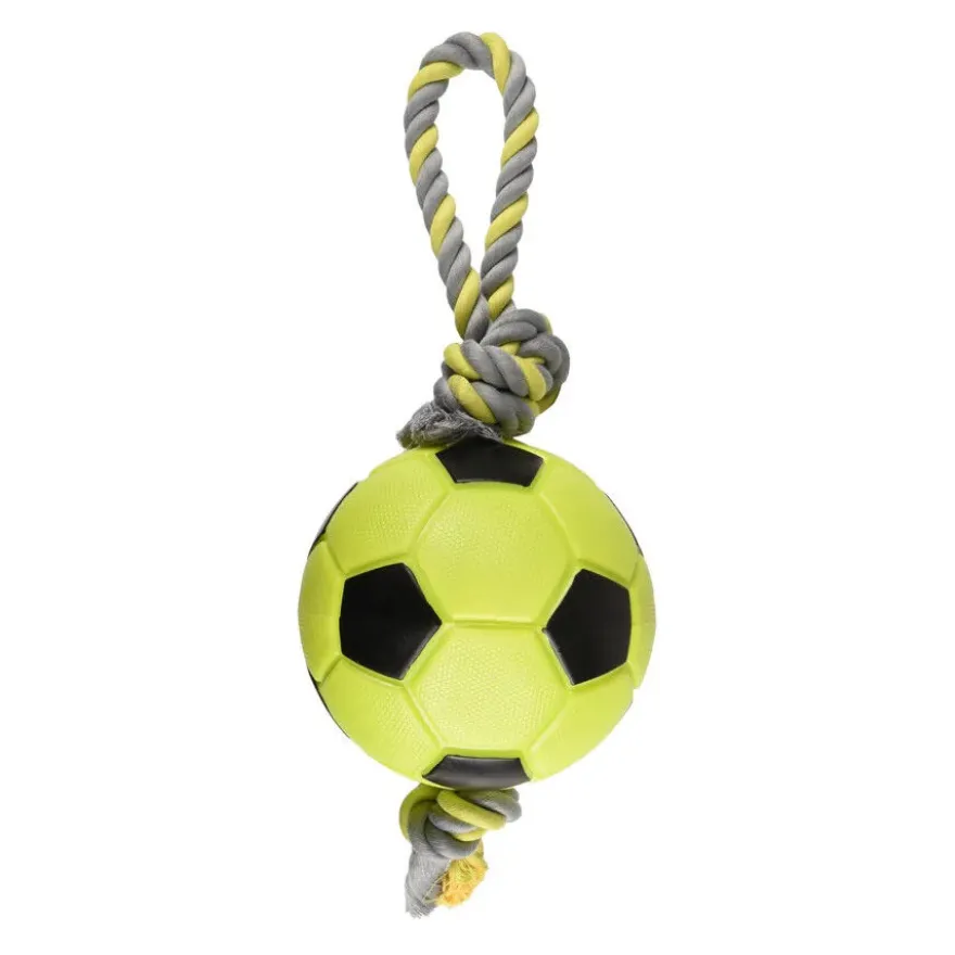 Flamingo Bola Verde com Corda para cães
