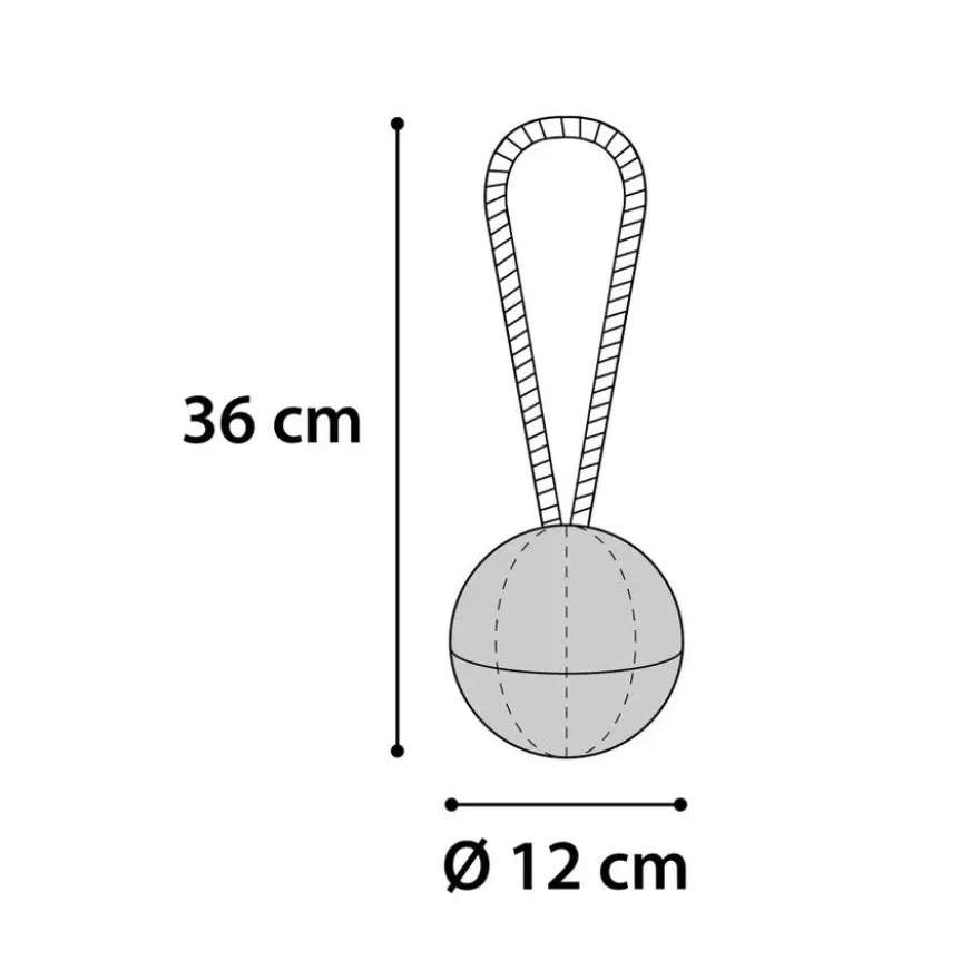 Flamingo Bola Verde com Corda para cães