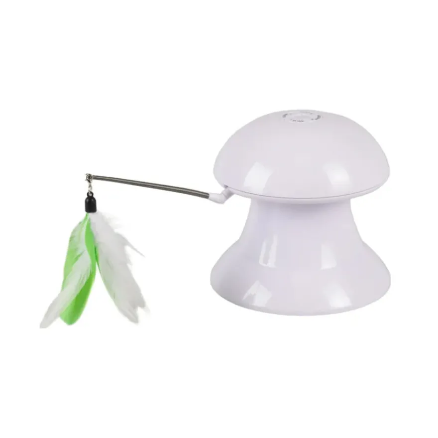 Flamingo Brinquedo Interativo Branco para gatos