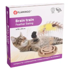 Flamingo Brinquedo Interativo com Bola para gatos