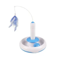 Flamingo Brinquedo Interativo com Pena para gatos