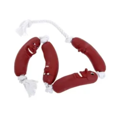 Flamingo Brinquedo Salsichas com corda para cães