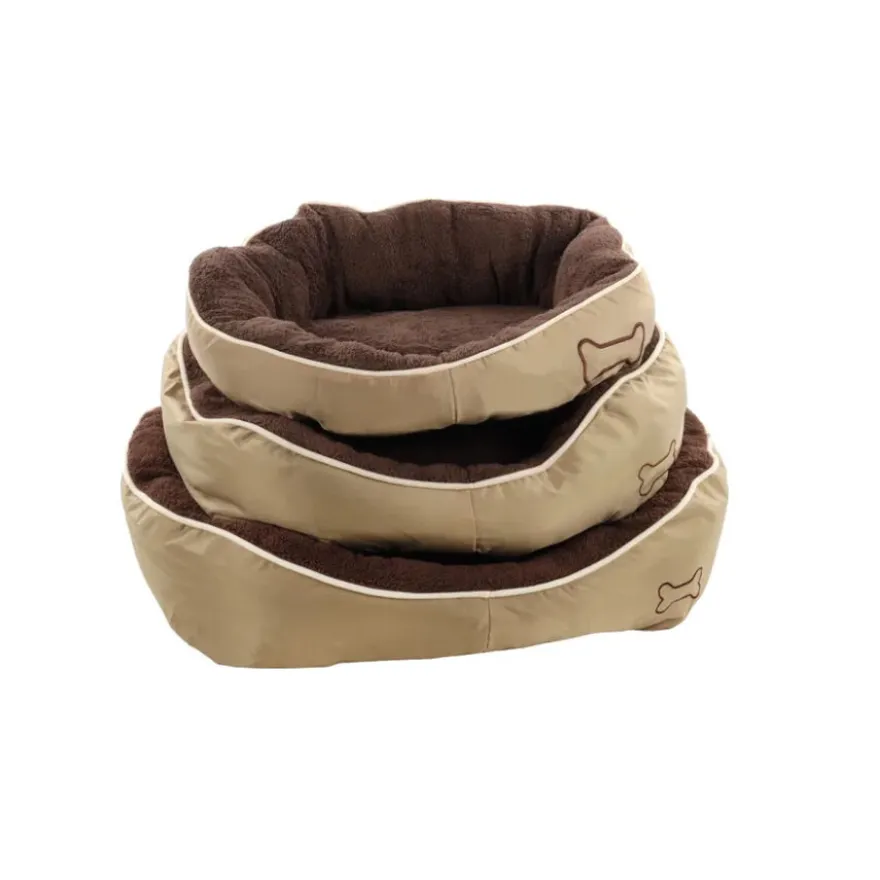 Flamingo Chipz Retangular Castanha cama alcofa para cães