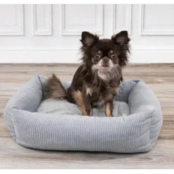 Flamingo Colette Retangular Azul cama alcofa para cães