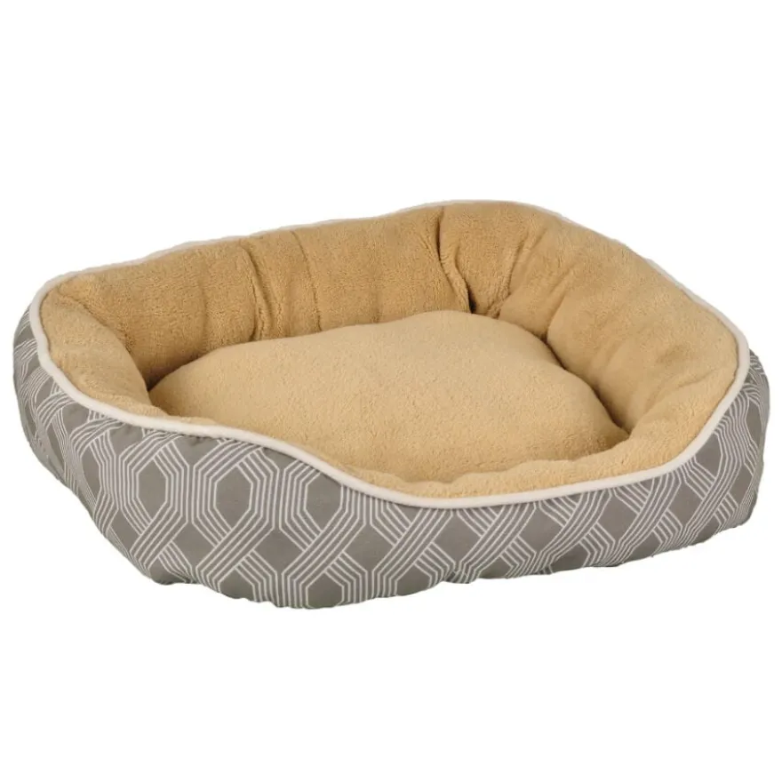 Flamingo Corvara Retangular Castanha cama alcofa para cães