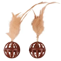Flamingo Dian Bola com guizo para gatos