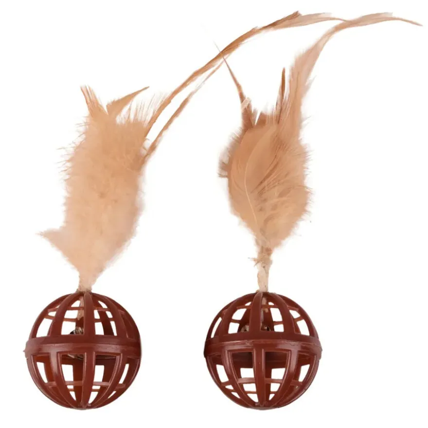 Flamingo Dian Bola com guizo para gatos