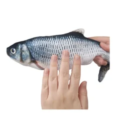 Flamingo Flounder Brinquedo em forma de Peixe Eléctrico para gatos
