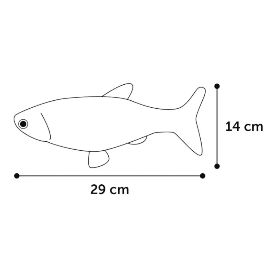 Flamingo Flounder Brinquedo em forma de Peixe Eléctrico para gatos