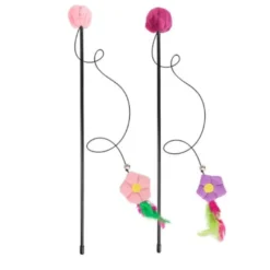 Flamingo Happy Cana com flor para gatos