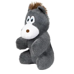 Flamingo Henny Burro de Peluche Cinza para cães