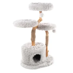 Flamingo Hina Árvore Arranhadora com 3 níveis para gatos