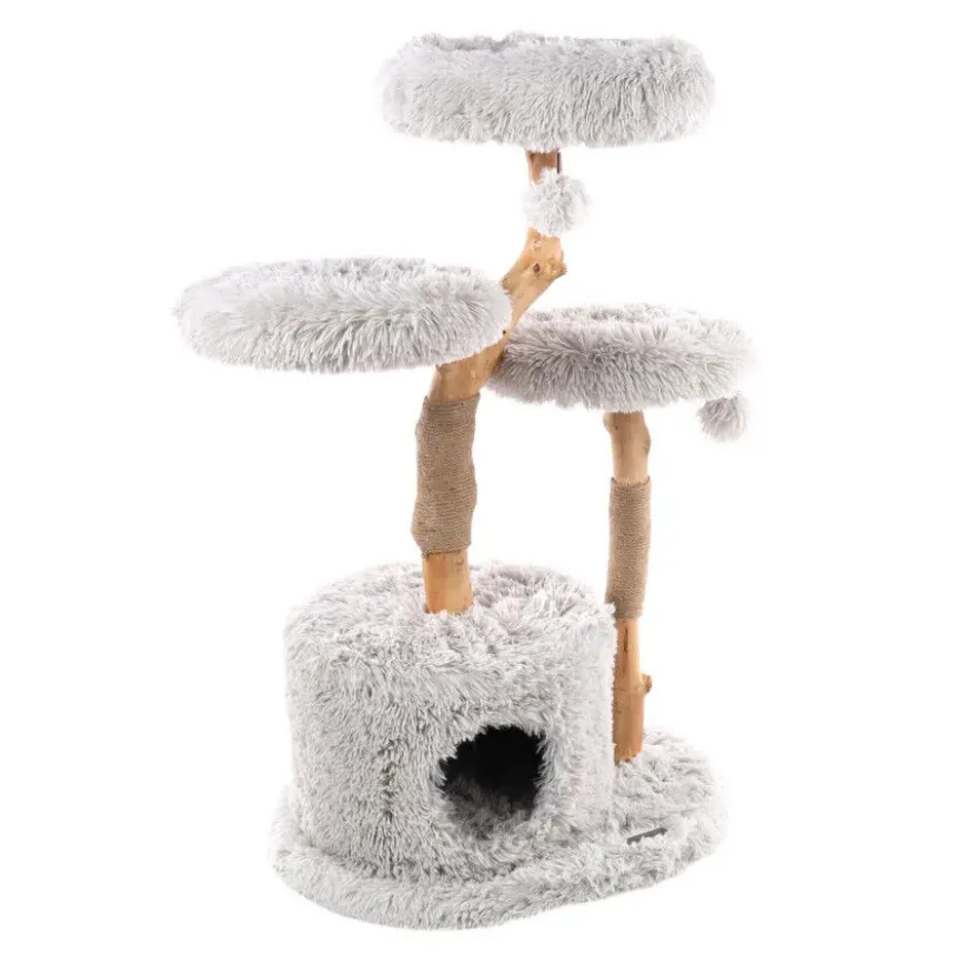 Flamingo Hina Árvore Arranhadora com 3 níveis para gatos