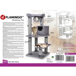 Flamingo Jessi Árvore Arranhador Cinzento para gatos
