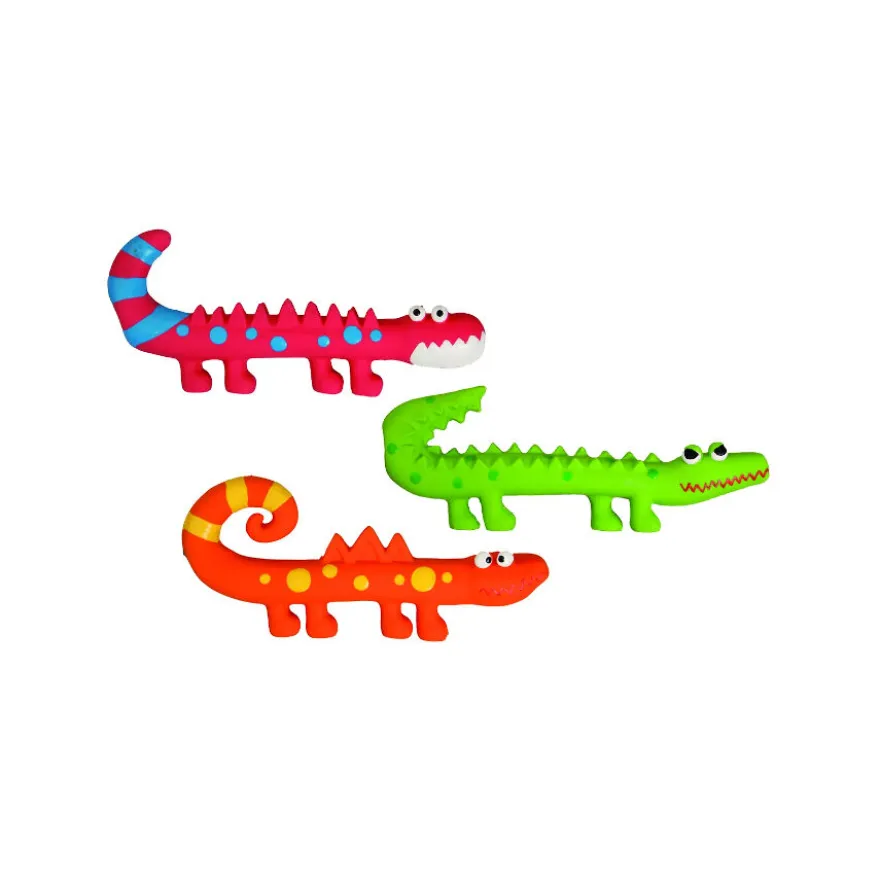 Flamingo Jurassic brinquedo de látex para cães